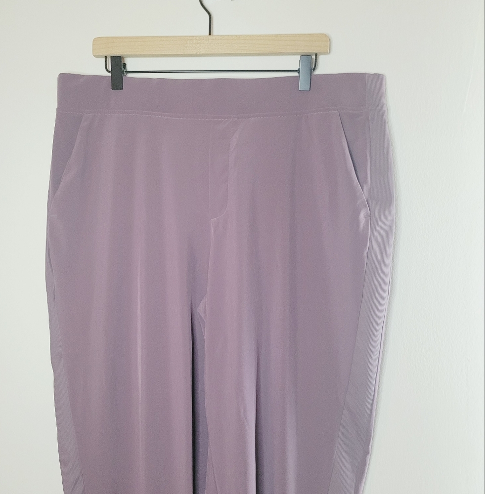 Athleta Pants Brooklyn Commuter Ankle Purple Women's Pull On Pockets NO TAG - Picture 4 of 9